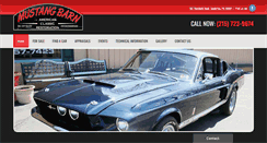 Desktop Screenshot of mustangbarn.com