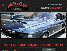 Tablet Screenshot of mustangbarn.com